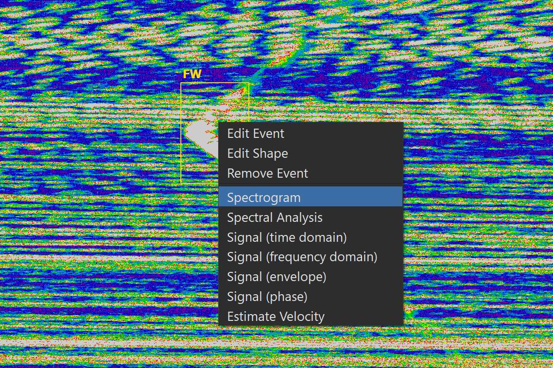 Right-click menu on a BBox/OBBox annotation